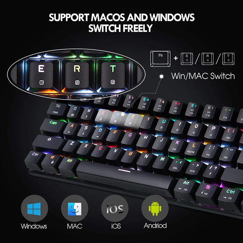 EasySMX® CK62 Bluetooth Gaming Mechanical Keyboard - Image 5