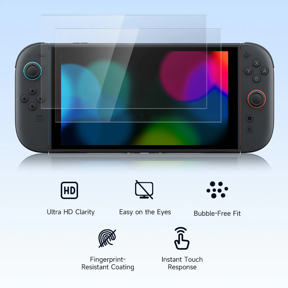 EasySMX® 4-in-1 Bundle: Carrying Bag, Screen Protector, Sticks Caps, Joy-Con Cover for Switch 2 - Image 4