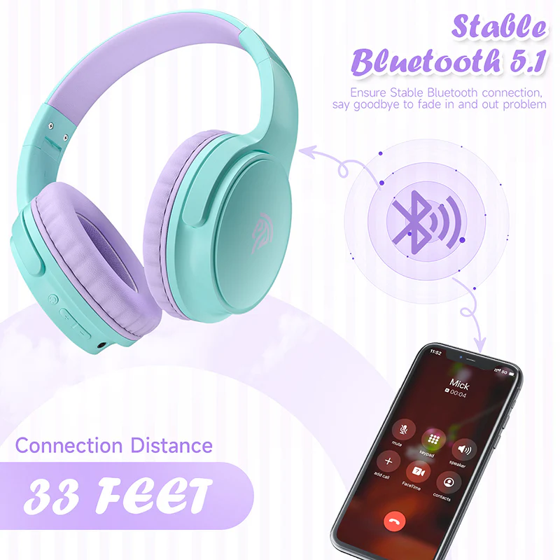 EasySMX® B06 Bluetooth Childrens Earphones with Hearing Protection - Image 7
