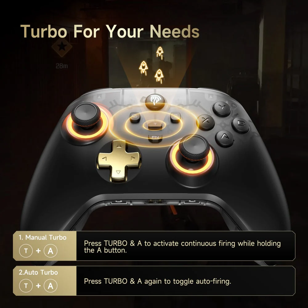 EasySMX® D05 Multiplatform Gaming Controller with Charging Dock, Hall Effect Joysticks and Triggers - Image 11