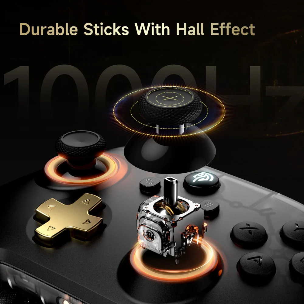 EasySMX® D05 Multiplatform Gaming Controller with Charging Dock, Hall Effect Joysticks and Triggers - Image 3
