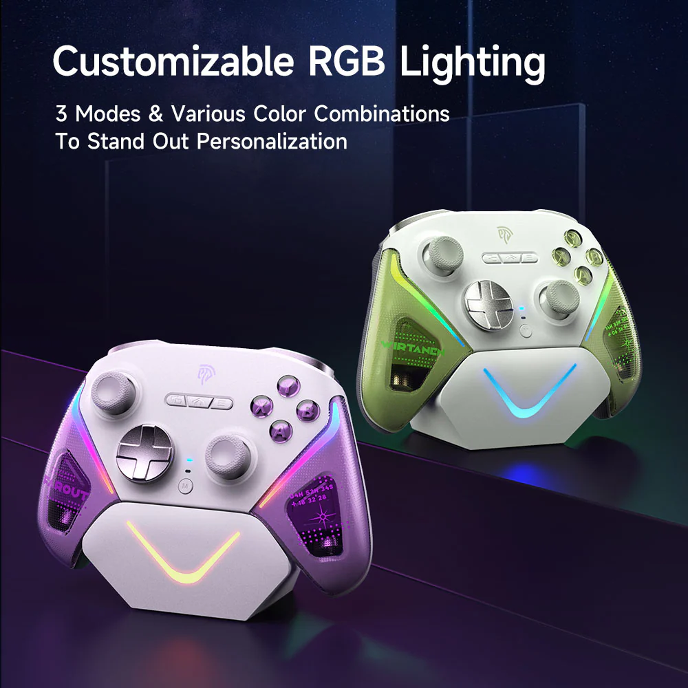 EasySMX® D10 Multiplatform Gaming Controller with TMR sticks, Trigger Lock and Charging Dock - Image 8