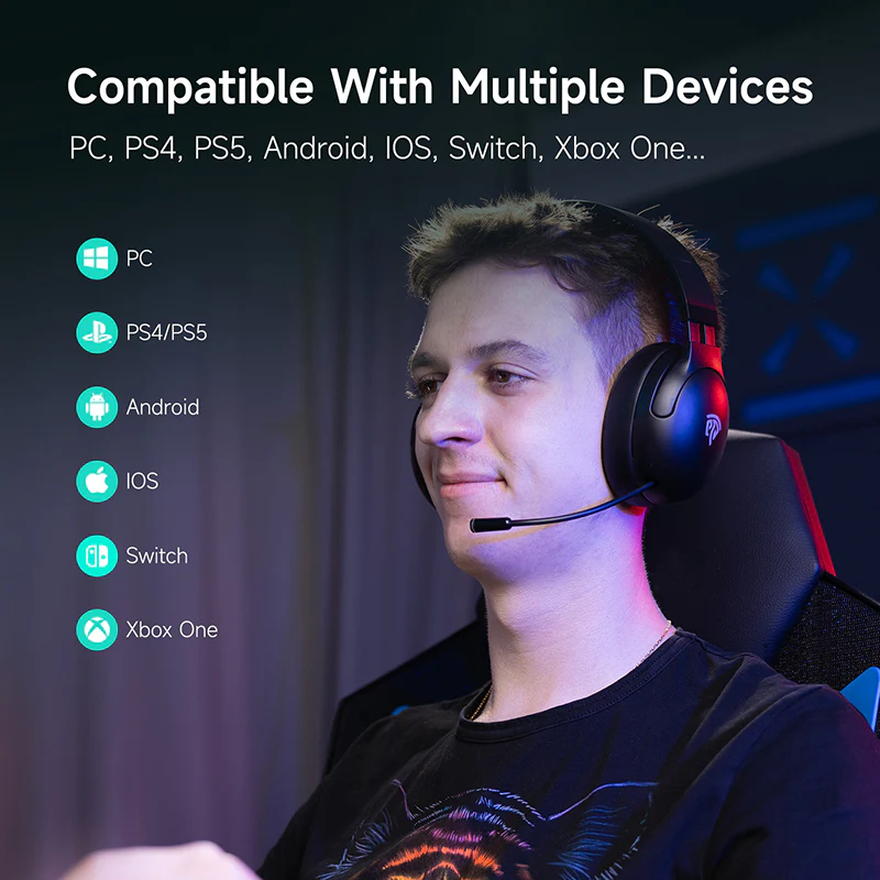 EasySMX® C08W Foldable Bluetooth and Wireless Headphones - Image 3