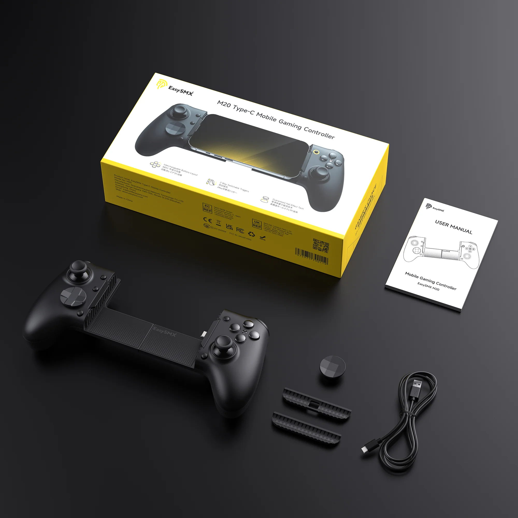 EasySMX® M20 Mobile Gaming Controller:RoSync™ Rotating ABXY Layout with 1000Hz Polling Rate - Image 9