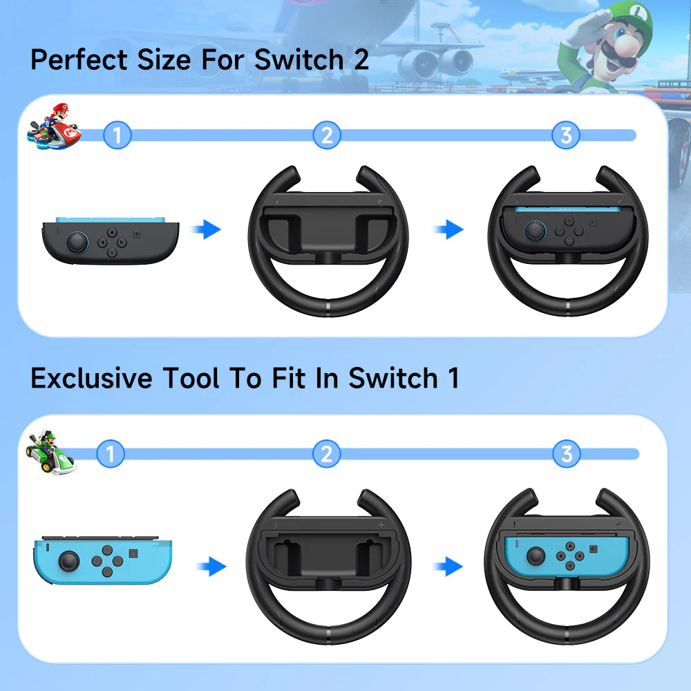 EasySMX® Racing Steering Wheel Bundle for Switch 2 & Switch 1 - Image 6