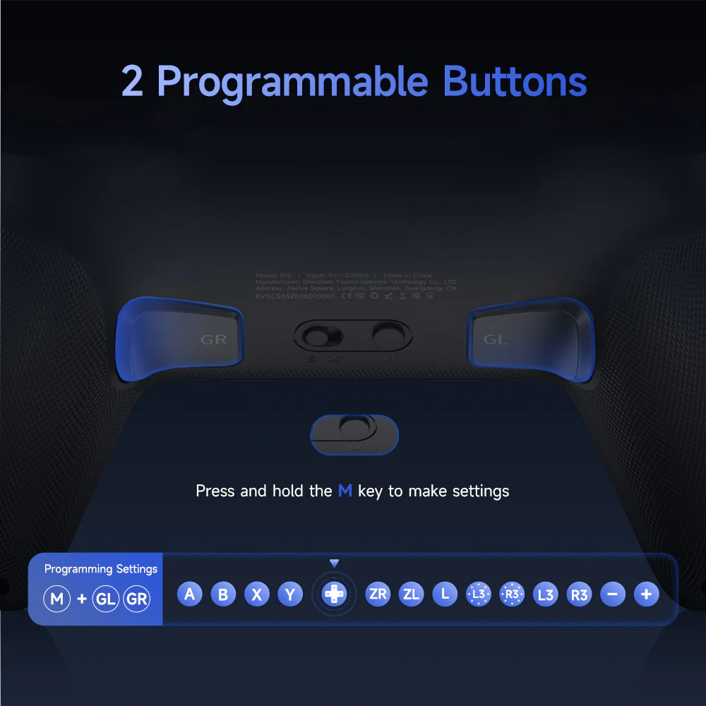EasySMX® S10 Gaming Controller for Switch 2: Wake up, TMR Sticks, HD Rumble - Image 10