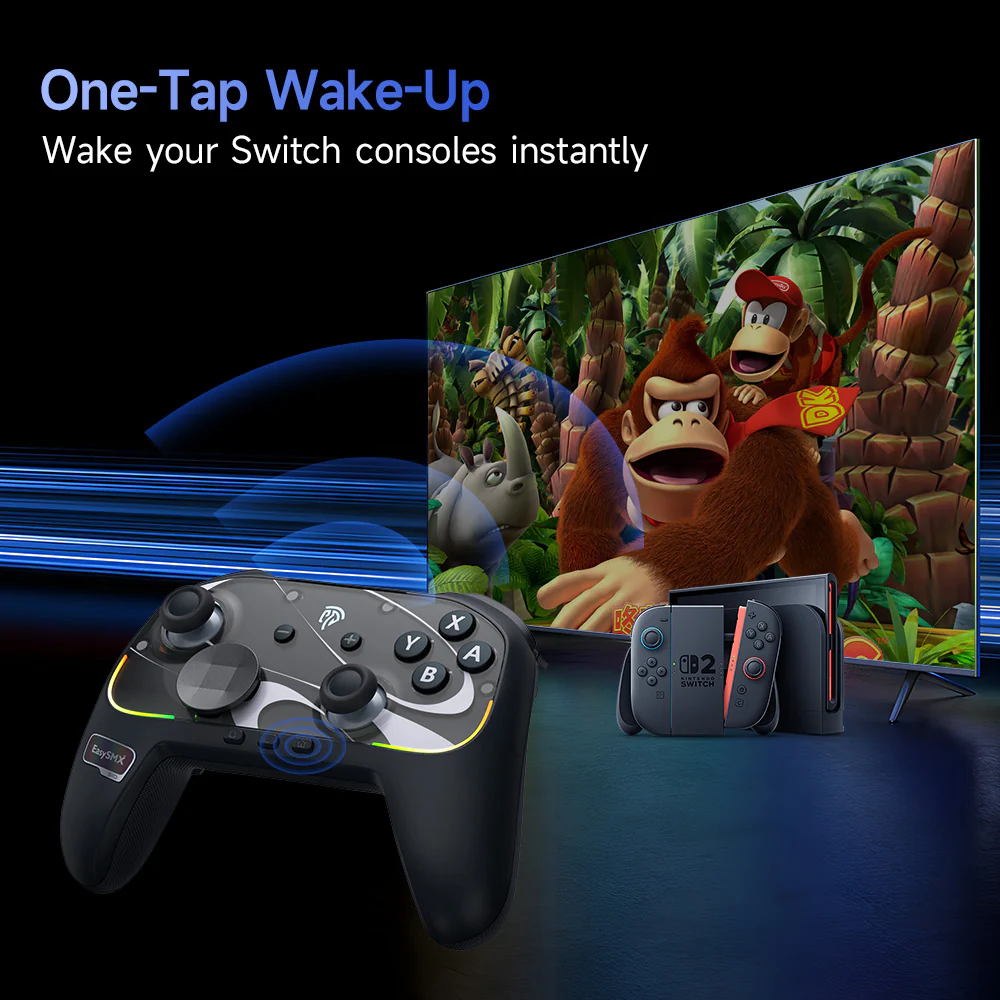 EasySMX® S10 Gaming Controller for Switch 2: Wake up, TMR Sticks, HD Rumble - Image 3