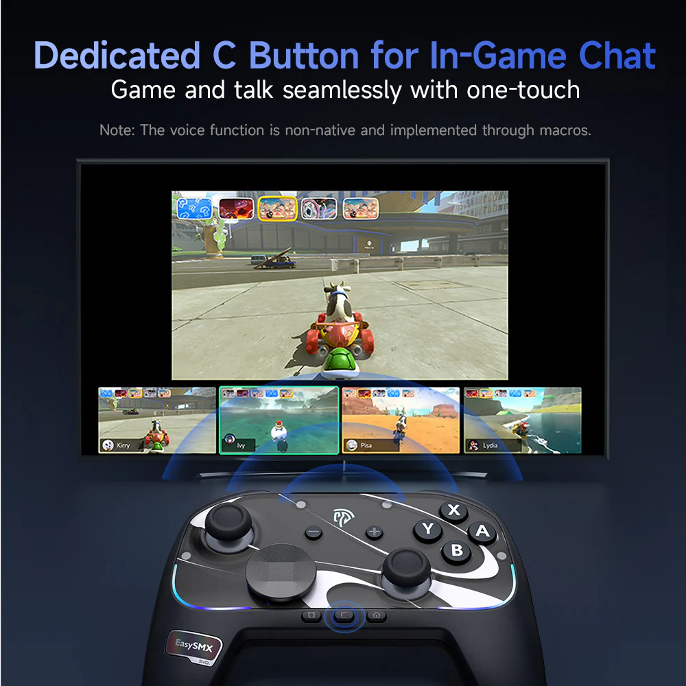 EasySMX® S10 Gaming Controller for Switch 2: Wake up, TMR Sticks, HD Rumble - Image 4