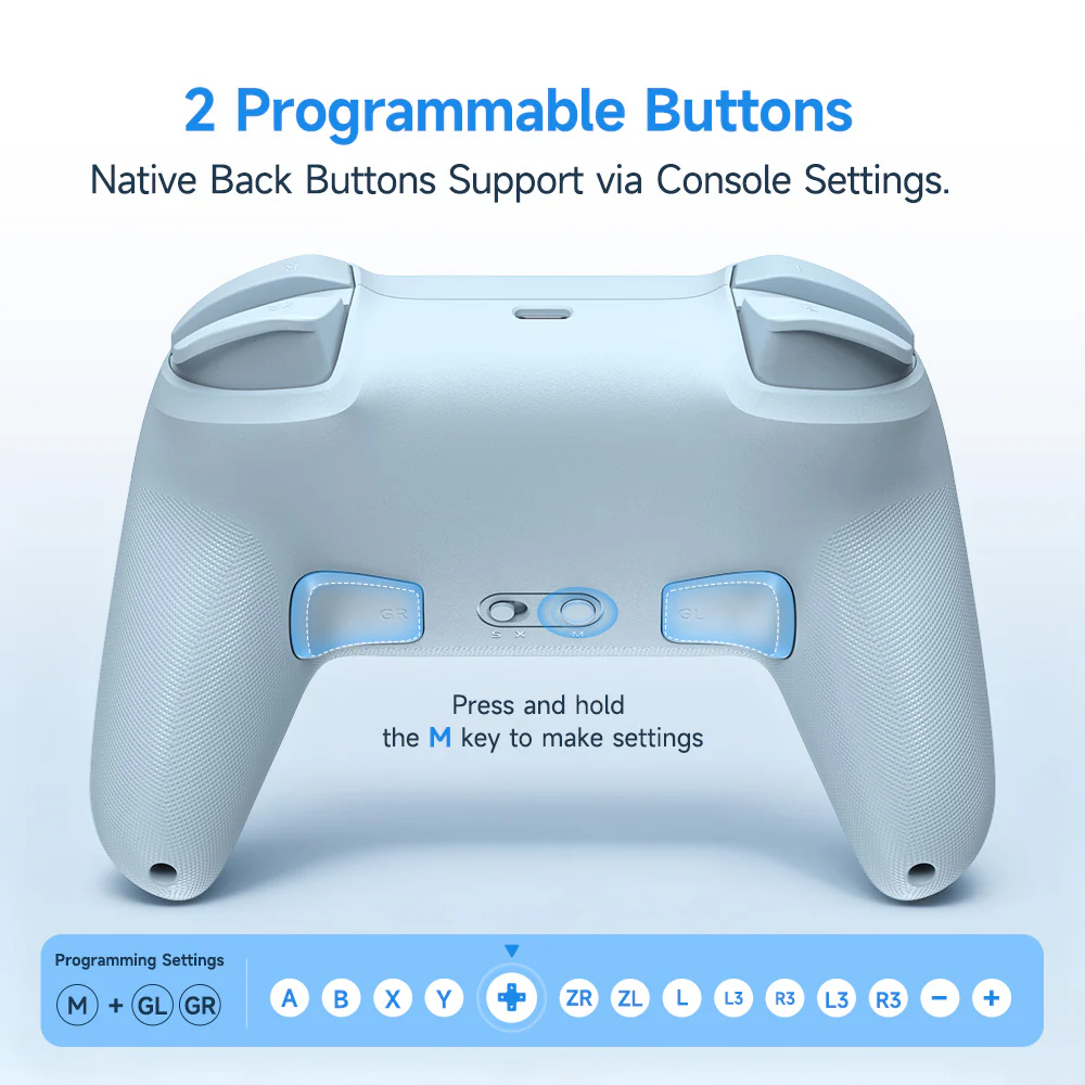 EasySMX® S10 Lite Gaming Controller for Switch 2: Wake up, Back Button and 9-Axis Motion Control - Image 7