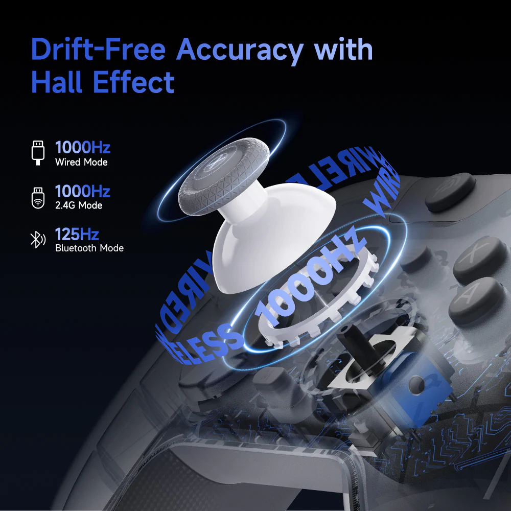 EasySMX® X05Pro Multiplatform Wireless Gaming Controller with Quiet Button - Image 6