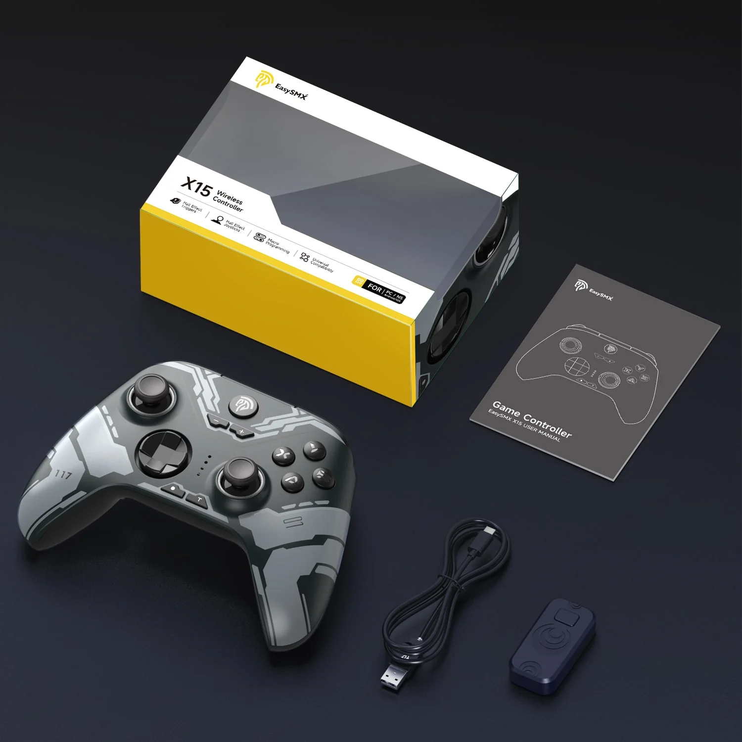 EasySMX® X15 RGB Controller With Hall Trigger and Hall Joystick - Image 11